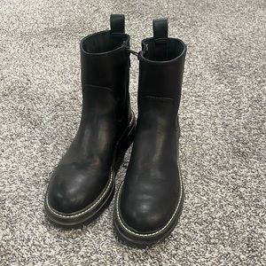Black ankle boots